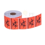 Label,biohazard,adhesive 2.5x2.5 roll